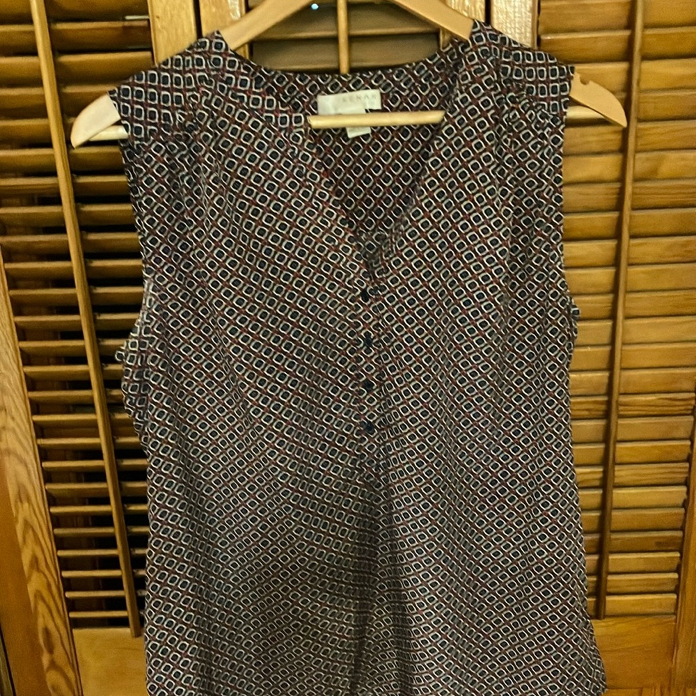 Kenar Large Sleeveless Blouse (Primary colors Red and Blue)